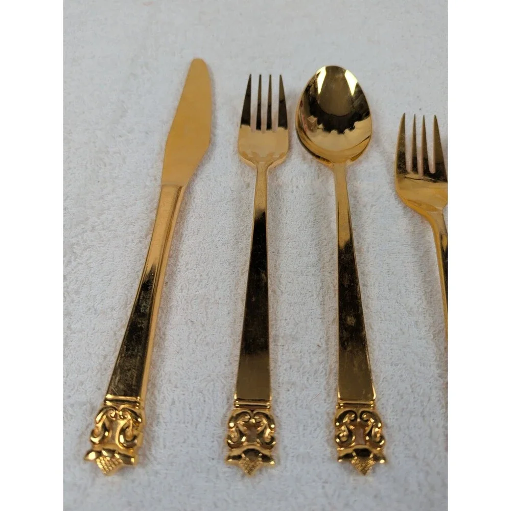 Stanley Roberts - Gold Valentine - Gold Electroplate - Rogers Co Flatware